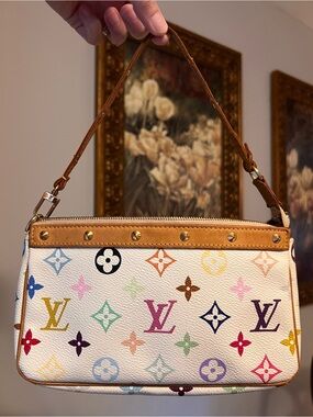 Louis Vuitton X Takashi Murakami Studded Pouchette